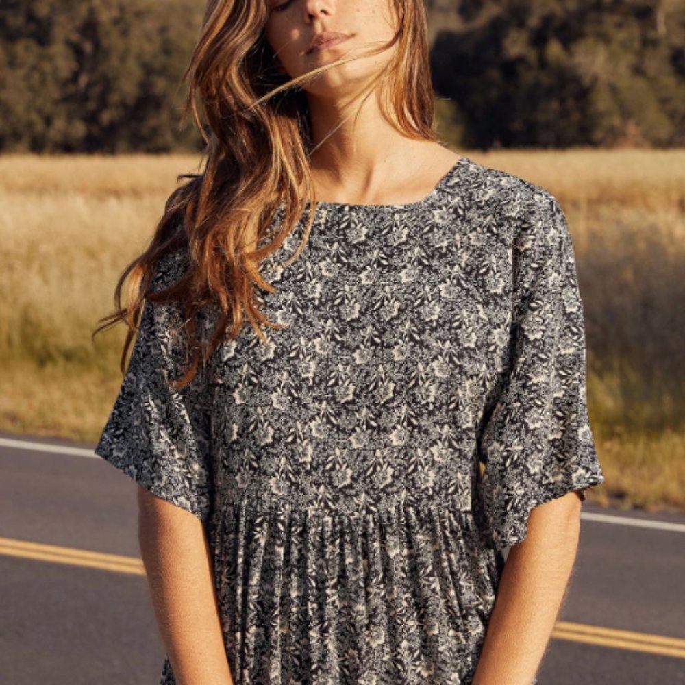Theo Dress (Raven Floral)